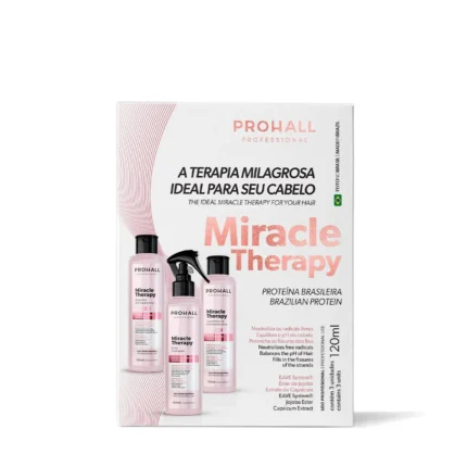 Kit Organic Miracle Therapy Liss – 3-Step Hair Reconstruction